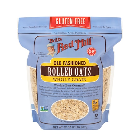 Bob's Red Mill Gluten Free Old Fashioned Rolled Oats 32 Oz. Bag, PK4